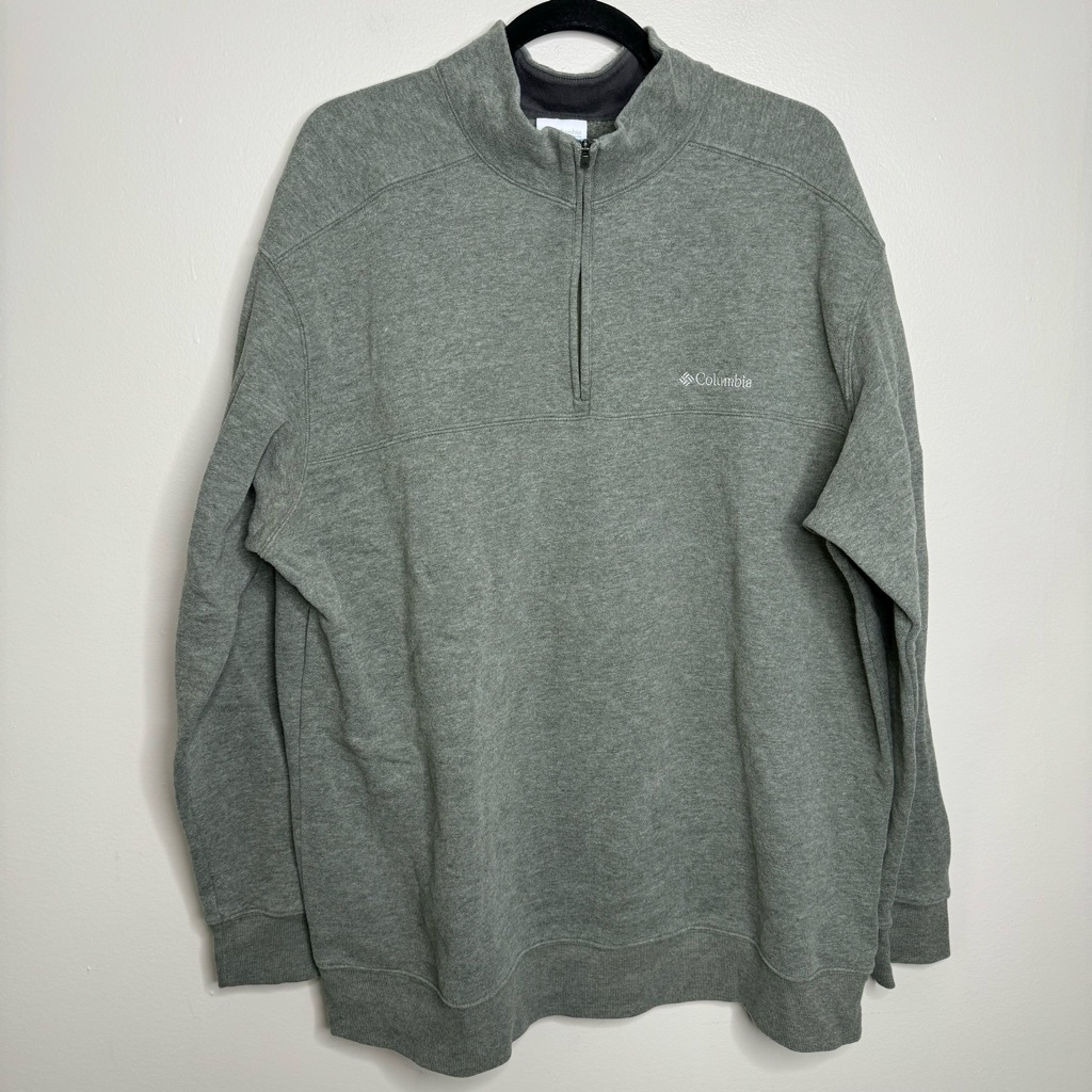Columbia Green Quarterzip  Size Xxl